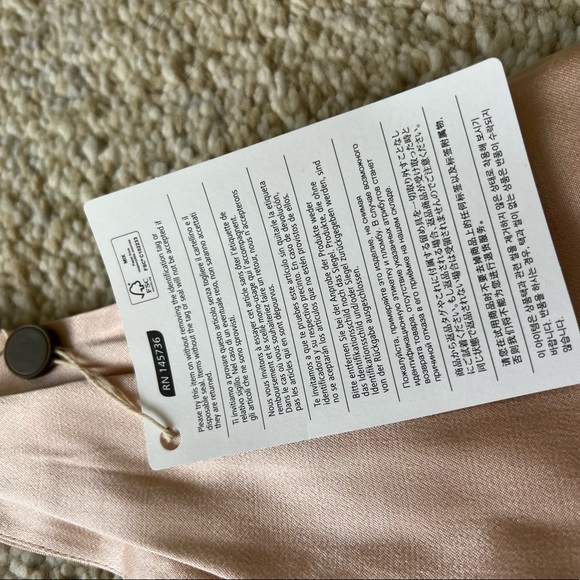 NWT Les Heroines the Wangari satin deep neckline maxi dress/gown with fluted hem - Picture 5 of 8